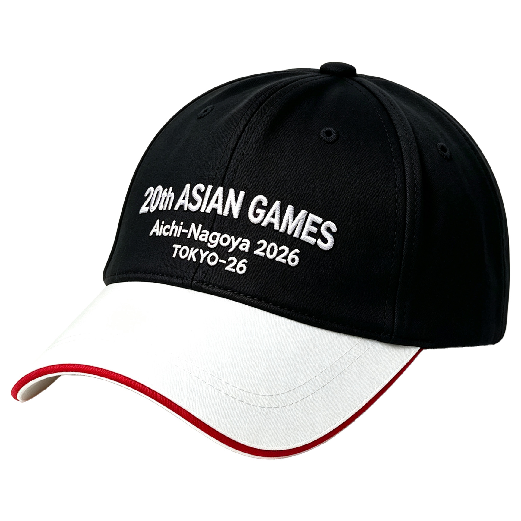 2026 Aichi-Nagoya Asian Games Unisex Grey Denim Cap | 3D Embossed Official Logo & Custom Adjustable Head Fit