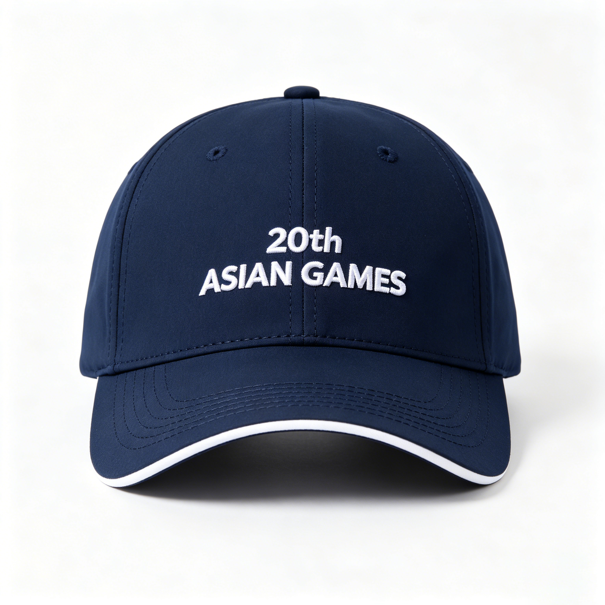 2026 Aichi-Nagoya Asian Games Unisex Grey Denim Cap | Premium 3D Raised Logo & Adjustable Rear Strap