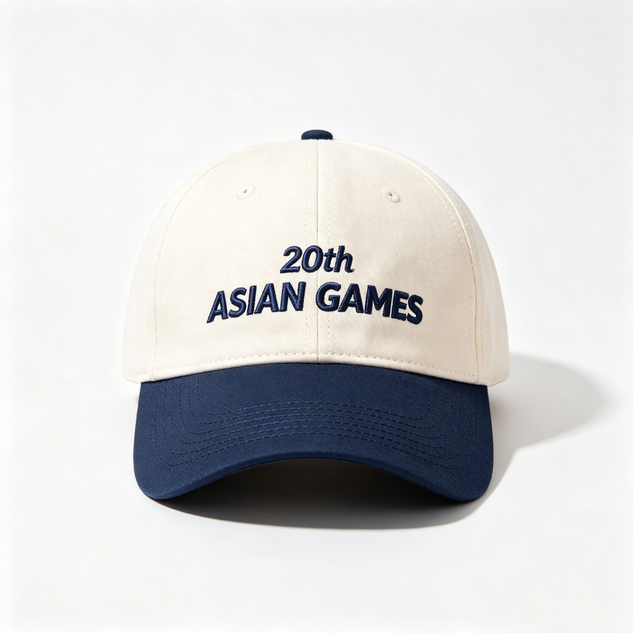 2026 Aichi-Nagoya Asian Games Unisex Grey Denim Cap | Stylish 3D Raised Logo & Adjustable Comfort Fit