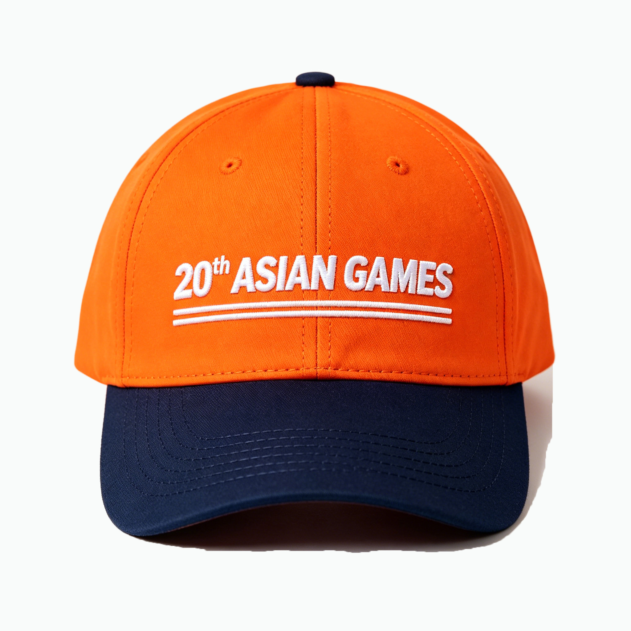 2026 Aichi-Nagoya Asian Games Unisex Grey Denim Cap | 3D Raised Official Emblem & Flexible Adjustable Fit