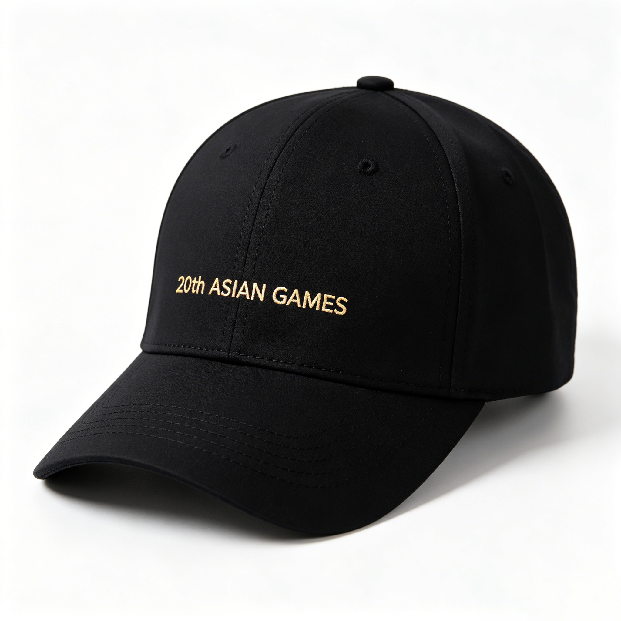 2026 Aichi-Nagoya Asian Games Unisex Grey Denim Cap | 3D Raised Official Emblem & One-Size-Fits-Most Adjustable Fit