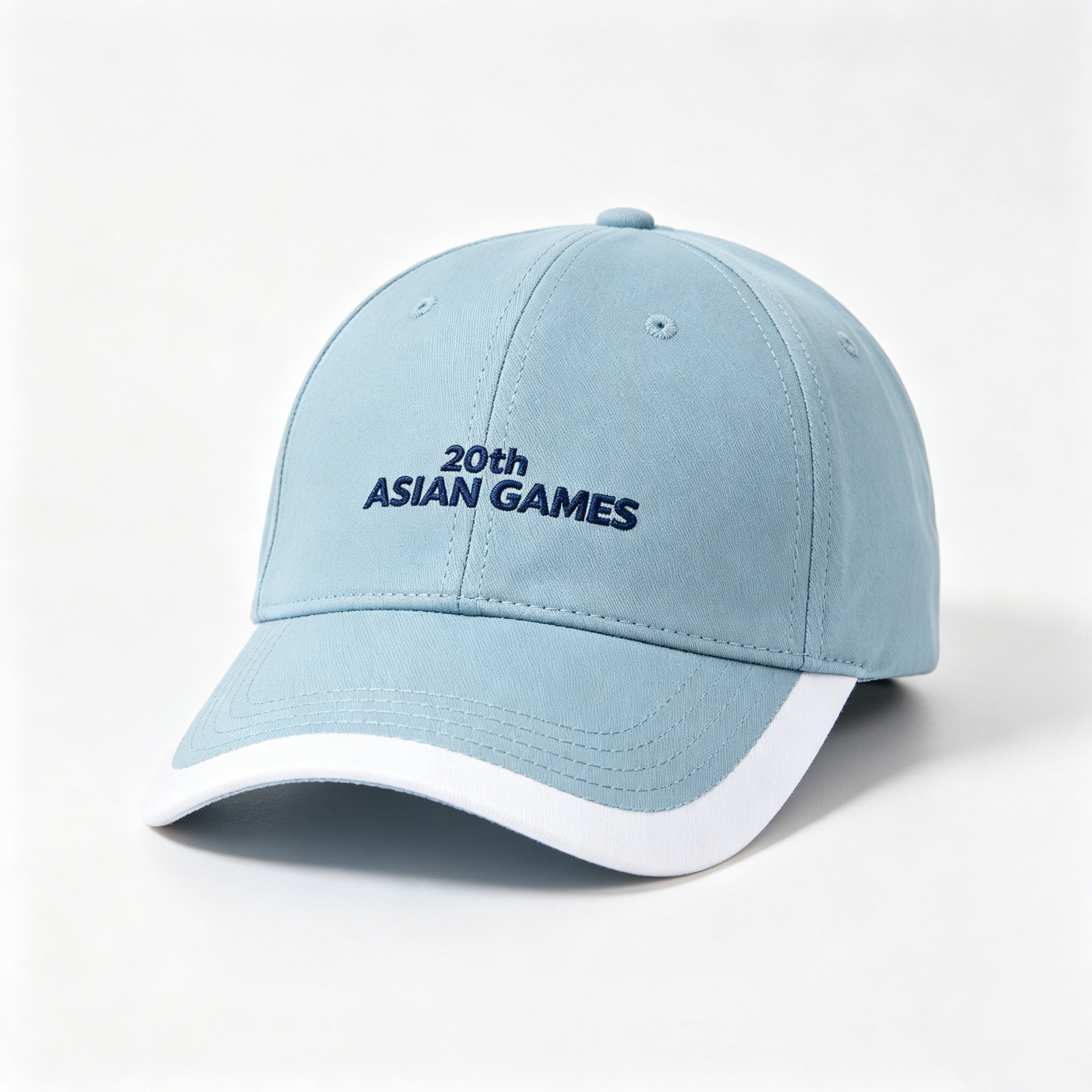 2026 Aichi-Nagoya Asian Games Unisex Grey Denim Cap | Premium 3D Official Embroidery & Flexible One-Size Design