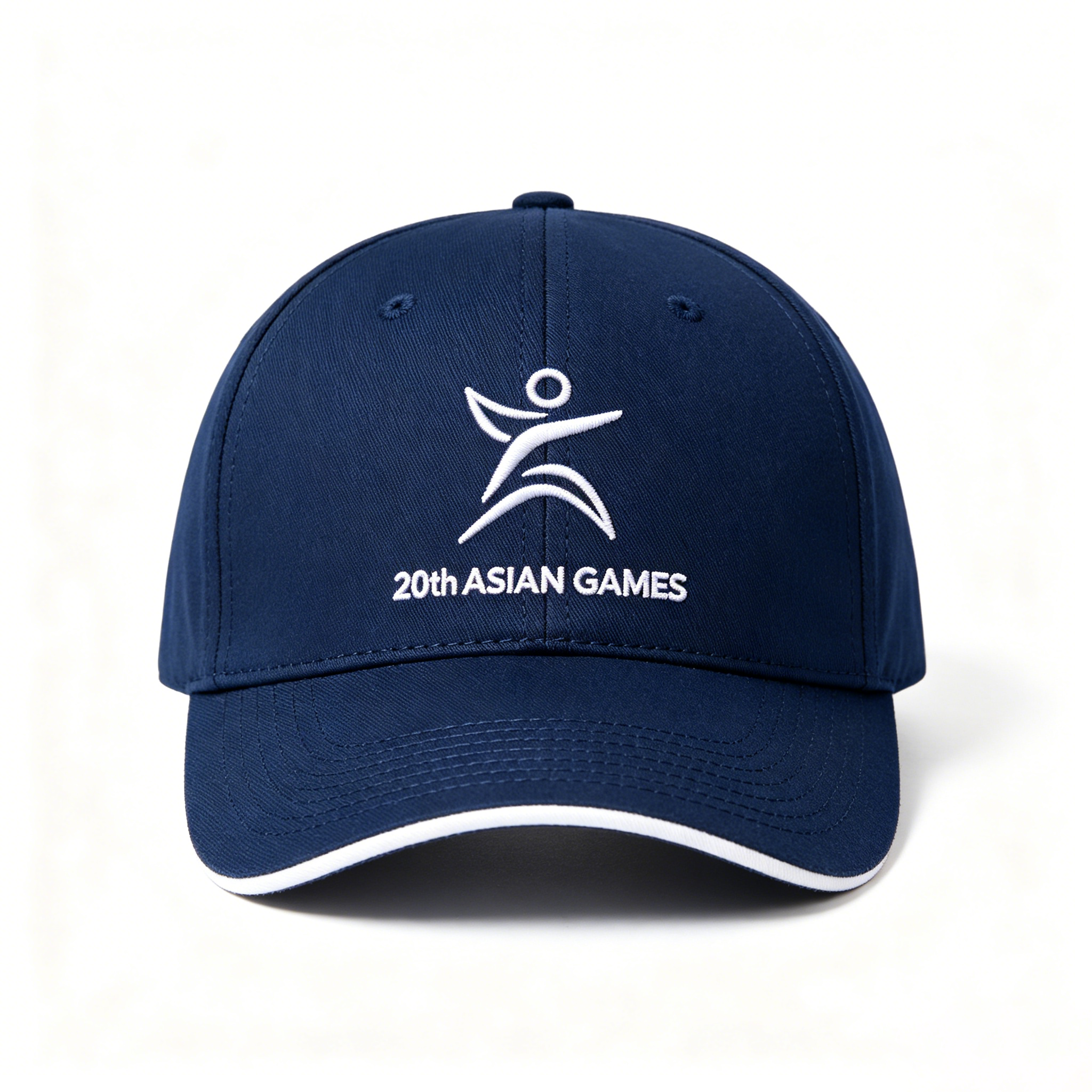 2026 Aichi-Nagoya Asian Games Unisex Grey Denim Cap | 3D Embossed Official Logo & Universal Adjustable Head Fit