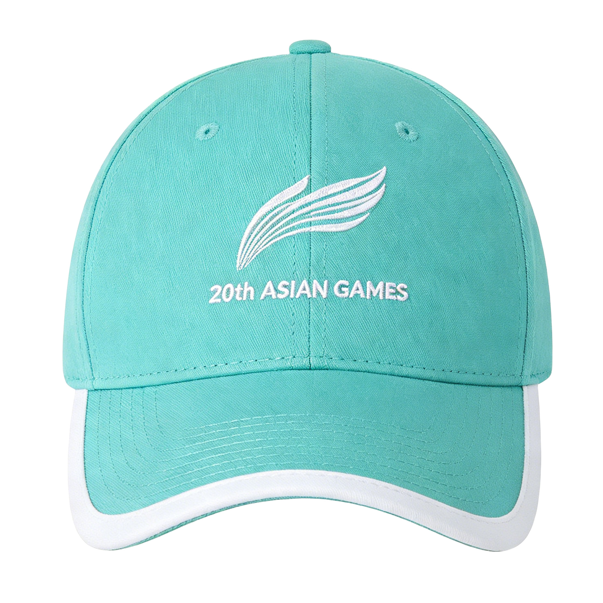 2026 Aichi-Nagoya Asian Games Unisex Grey Denim Cap | Fine 3D Official Emblem Embroidery & Universal Adjustable Head Circumference
