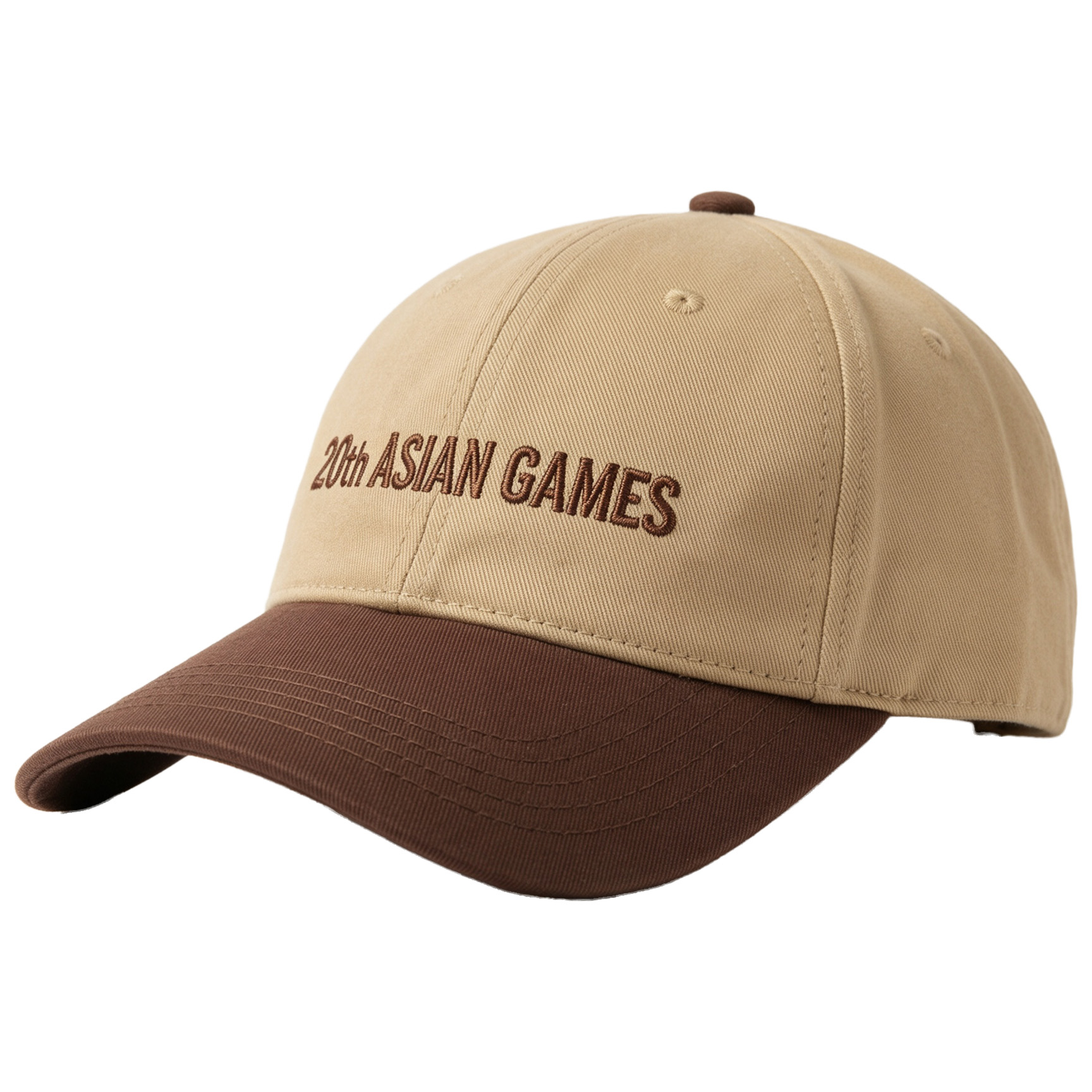 2026 Aichi-Nagoya Asian Games Unisex Gray Denim Cap | Exquisite 3D Official Emblem & Flexible Adjustable Fit