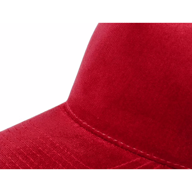 Velvet Red Black a Frame Trucker Mesh Vintage 5 Panel 112 Trucker Hat Fully Customizable Sport Hat Unisex