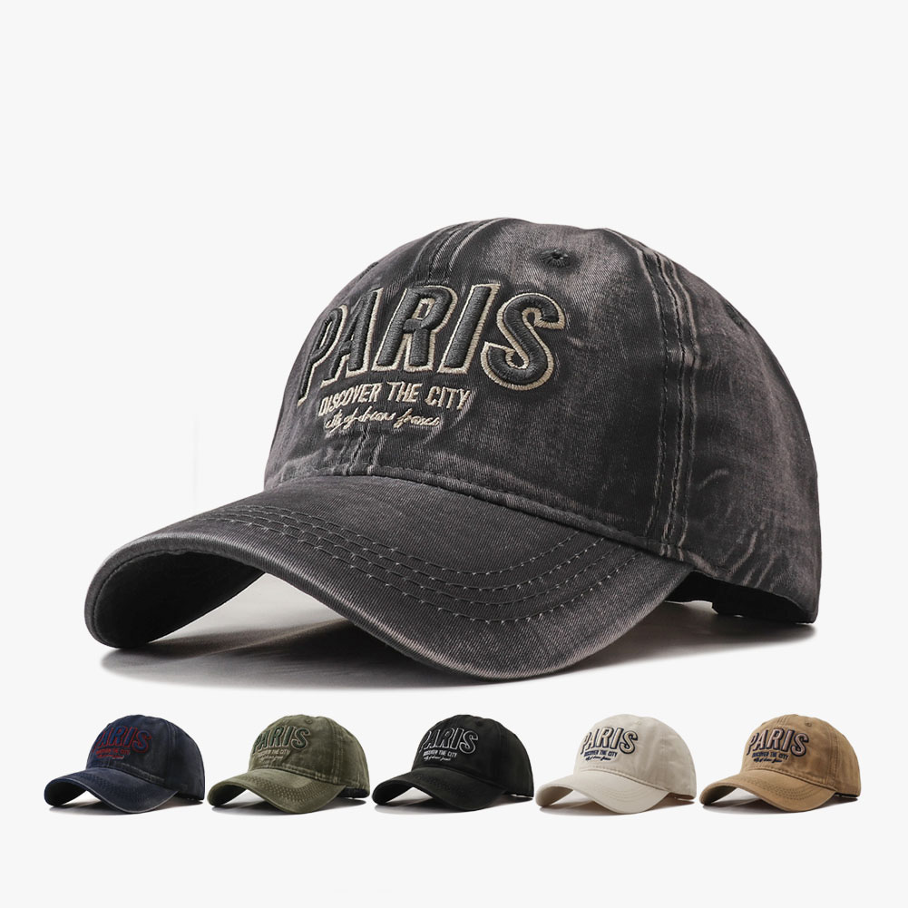 Newly Designed Embroidered Water-washed Baseball Cap for Outdoor Sports and Sun protection