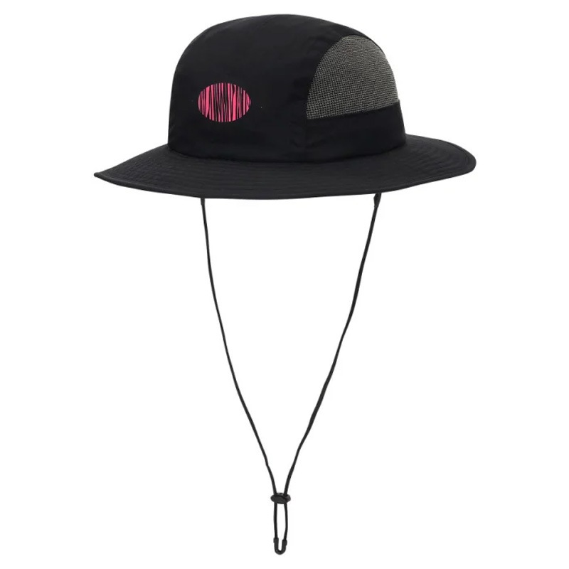 2026 New High-Quality Printed Logo Black Breathable Lightweight Summer Sun Hat Adjustable Bucket Hat