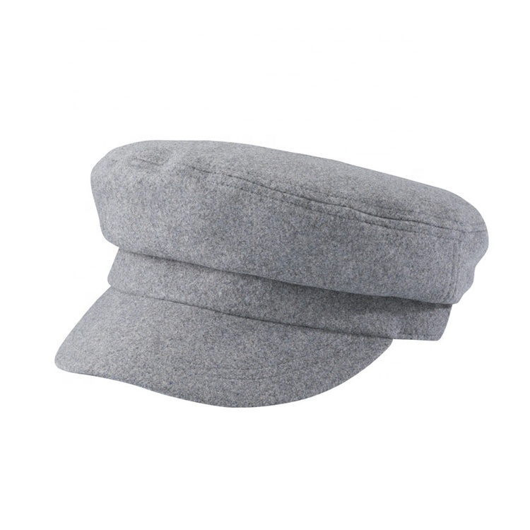 High Quality Wholesale Custom Striped Adjustable Fleece Captain Flat Top Sport Hats for Casual Travel Outdoor Unisex