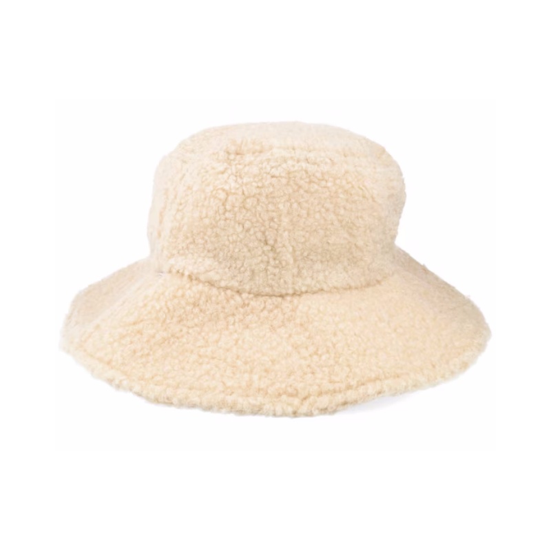 Custom Designed Oatmeal Bucket Hats for Kids Winter Warm Fashion Wholesale-Casual Daily Use with Cartoon Pattern