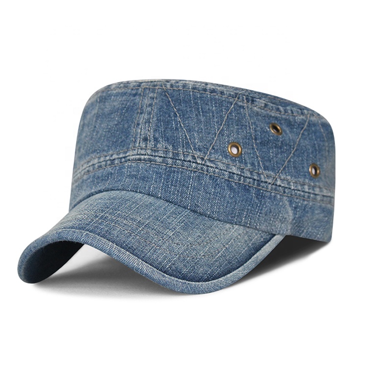 Hot Sale Character-Style Jeans Washed Caps for Outdoor Travel Casual Use for Cycling and Promotions