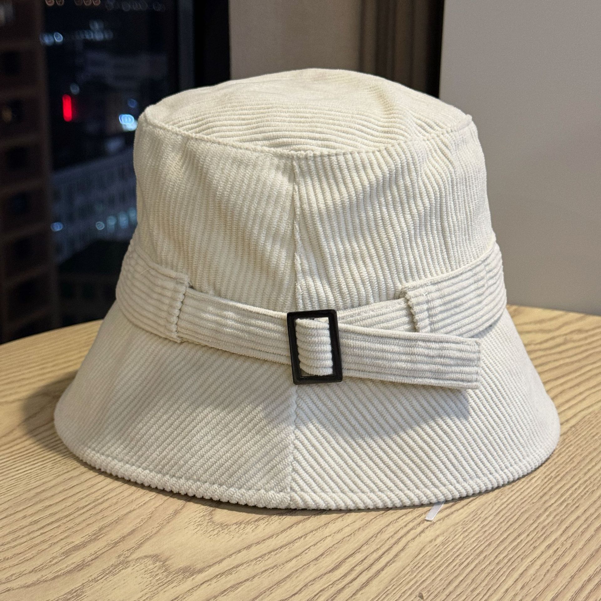Fisherman Hat Women's New Autumn-winter Corduroy Bucket Style Hat Elegant for Outdoor Use
