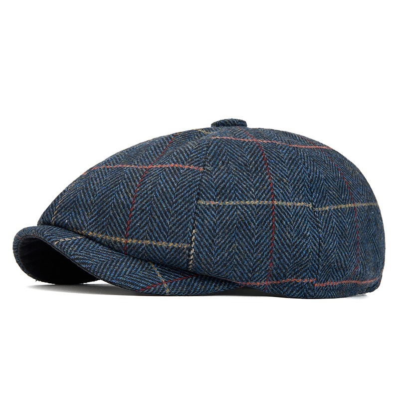 Retro Octagonal Customized Logo & Colors High Grade All Seasons Men's Artistic Casual Painter Newsboy Beret