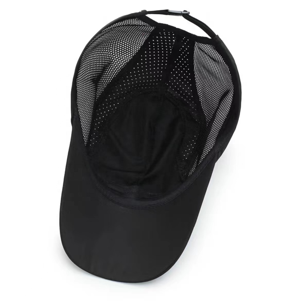 100% Polyester Breathable Sporty Adjustable Outdoor Running Hats Sports Caps with Custom Printing Logo