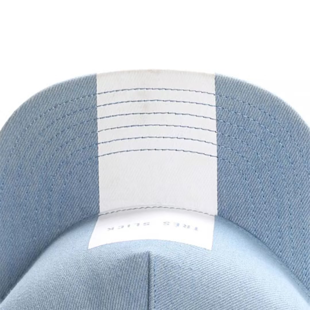 New Trendy Unisex Niche Blue Cotton High-Quality Durable Sweat-Absorbing Baseball Cap Flat Brim Wholesale Custom Street Daily