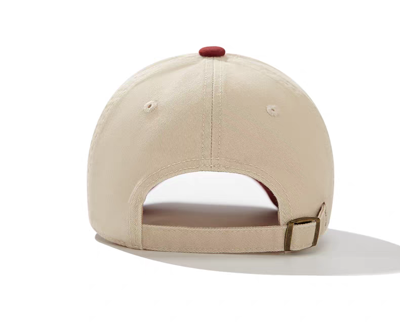 Color Block Sporty Twill Vintage Baseball Cap Retro Soft Top Dad Hat Unisex Digital Printing 100% Cotton 6-Panel