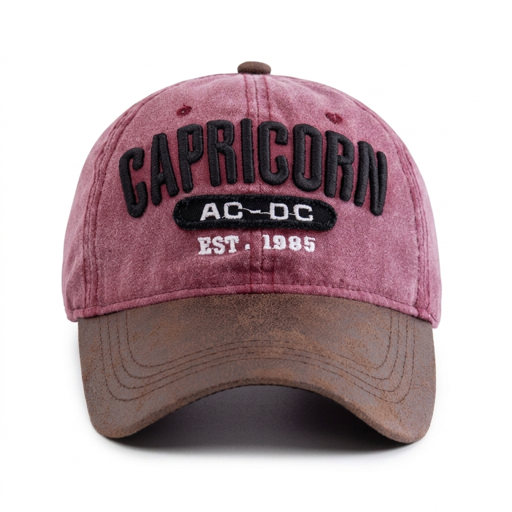 American Style Hat - Retro Color-matched Soft-top Baseball Cap