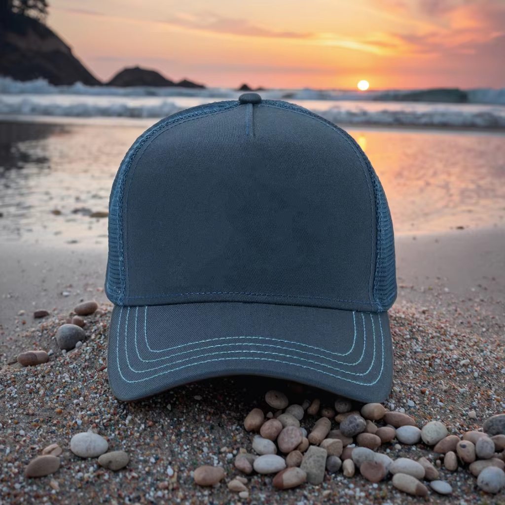 High Quality Custom Cotton Net Trucker Cap New Embroidery Logo Breathable Mesh Design with Screen Printed Logo