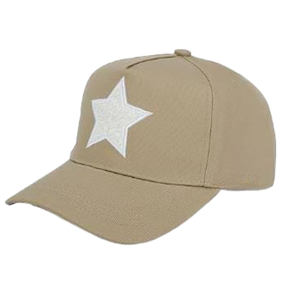 OEM Custom Star Embroidered Formal Baseball Cap 100% Cotton Canvas Adjustable Outdoor Hat Common Fabric for Promotional Gifts