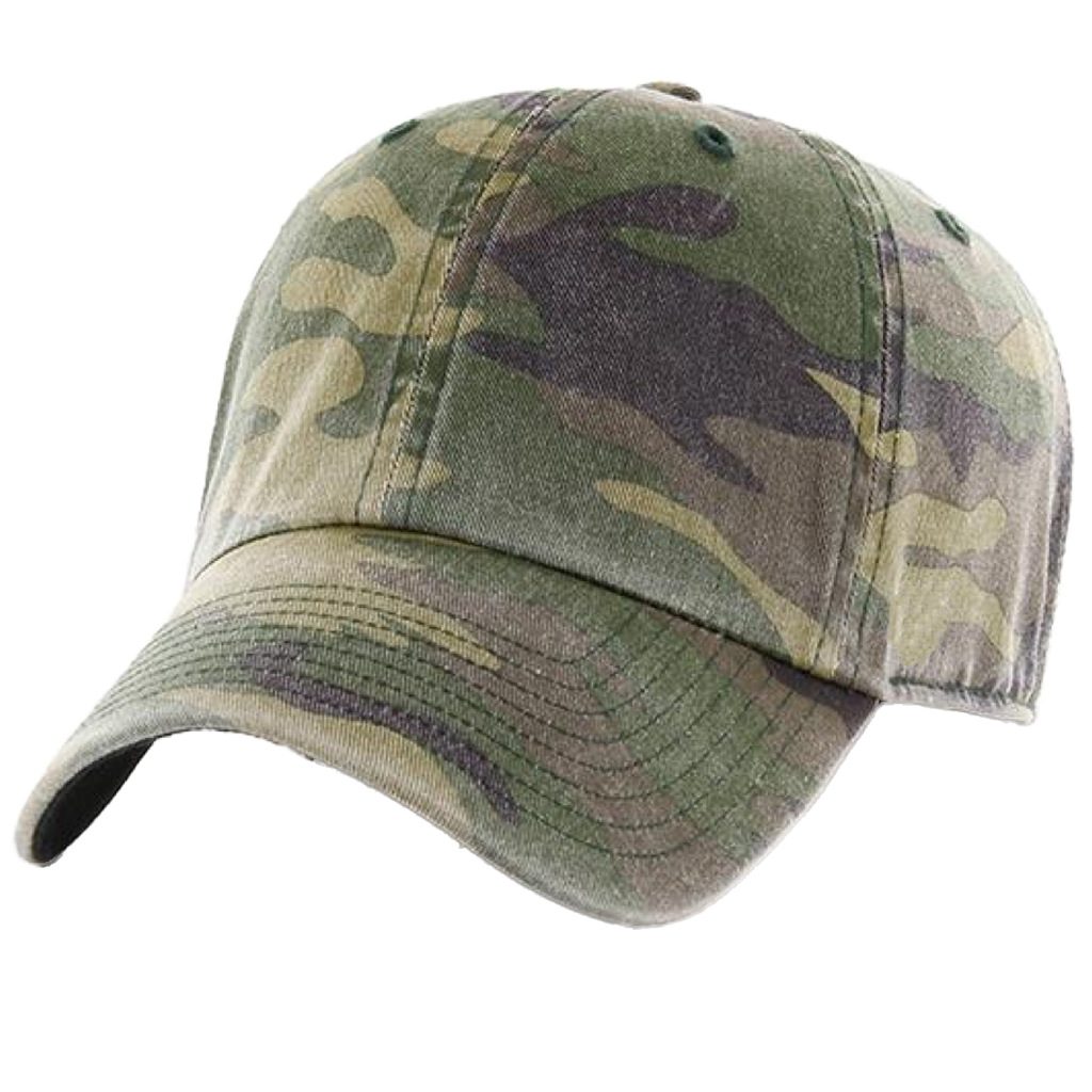 Camouflage Washed Baseball Cap Vintage Distressed Dad Hat Adjustable Soft Cotton Outdoor Sun Hat for Men Women