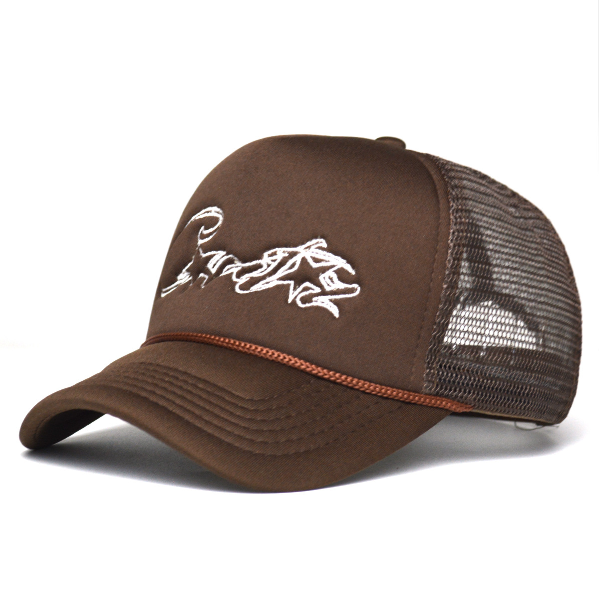 Truck Cap with Curved Brim for Men & Women Letter Embroidery Customized Logo Option One Size Driver Cap