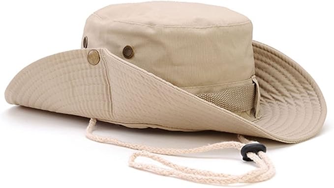 Summer Fishing Hat with Wide Brim for Sun protection and Casual Wear. Foldable Camouflage Hat for Outdoor Work with a Wide Brim