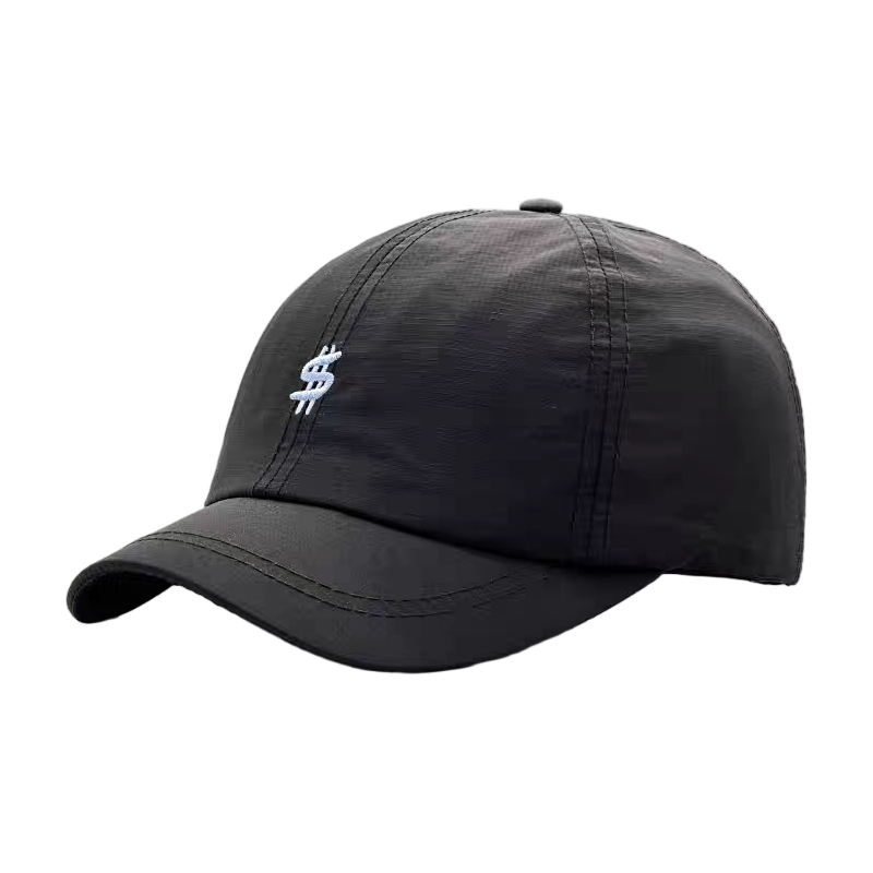 Quick Dry 100% Polyester Vintage Sporty Baseball Cap Lightweight Breathable Drawstring Adjustable Dad Hat Unisex Outdoor Sun Hat