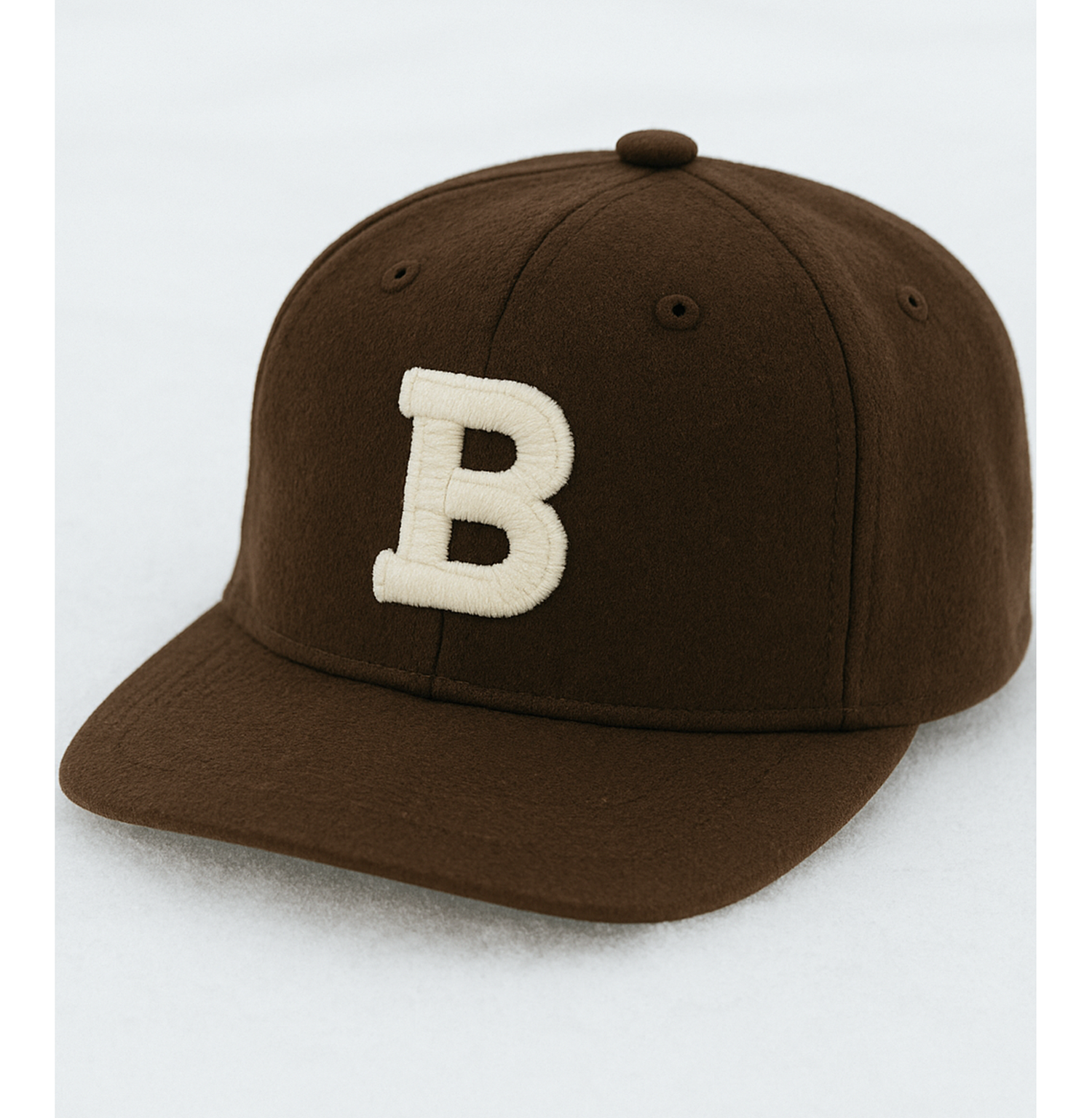 Custom Embroidered Gray Snapback Adjustable Wool Blend Baseball Cap