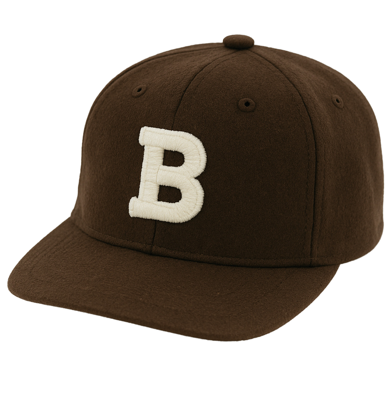 Custom Embroidered Gray Snapback Adjustable Wool Blend Baseball Cap