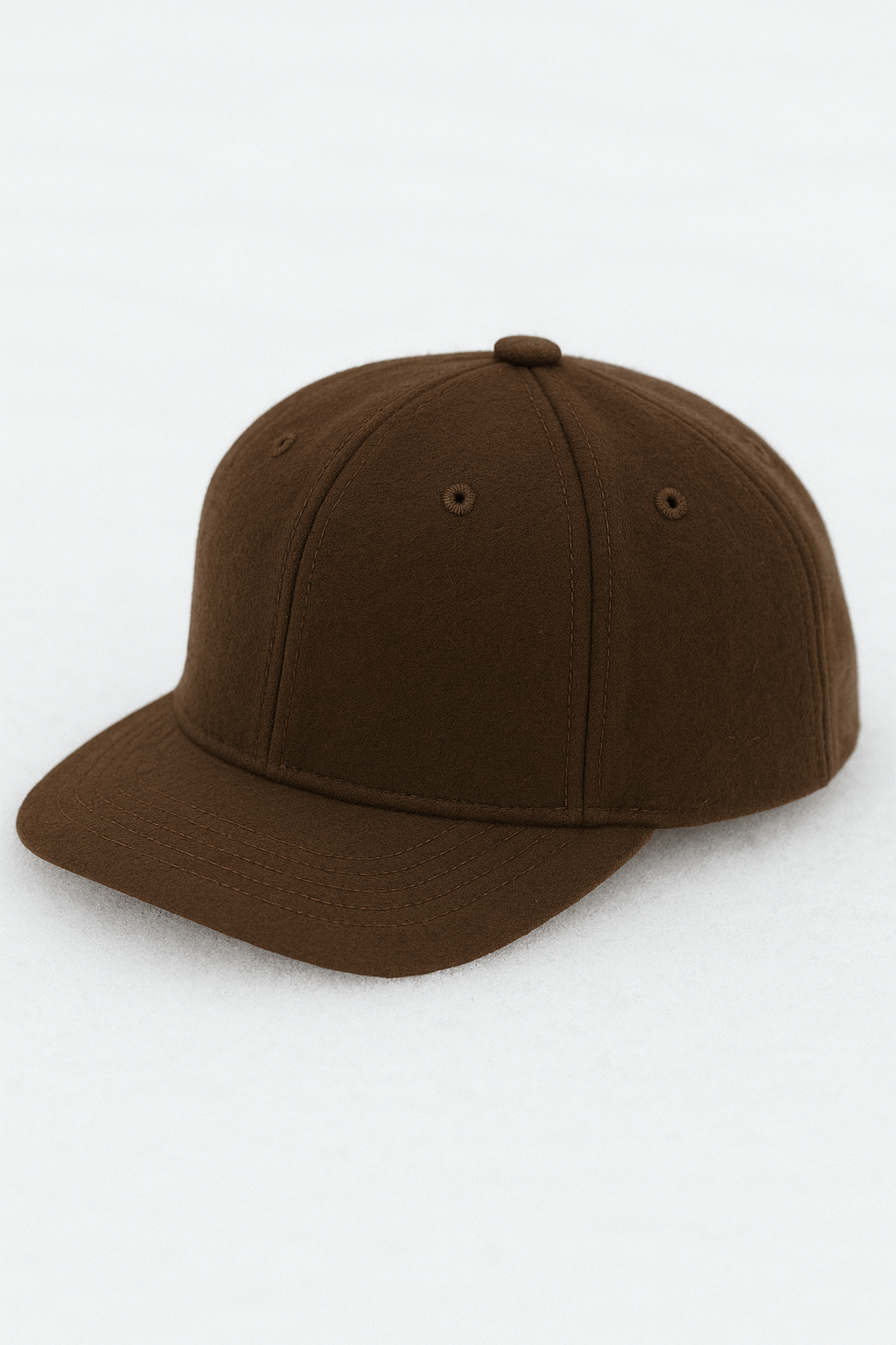 Custom Embroidered Gray Snapback Adjustable Wool Blend Baseball Cap