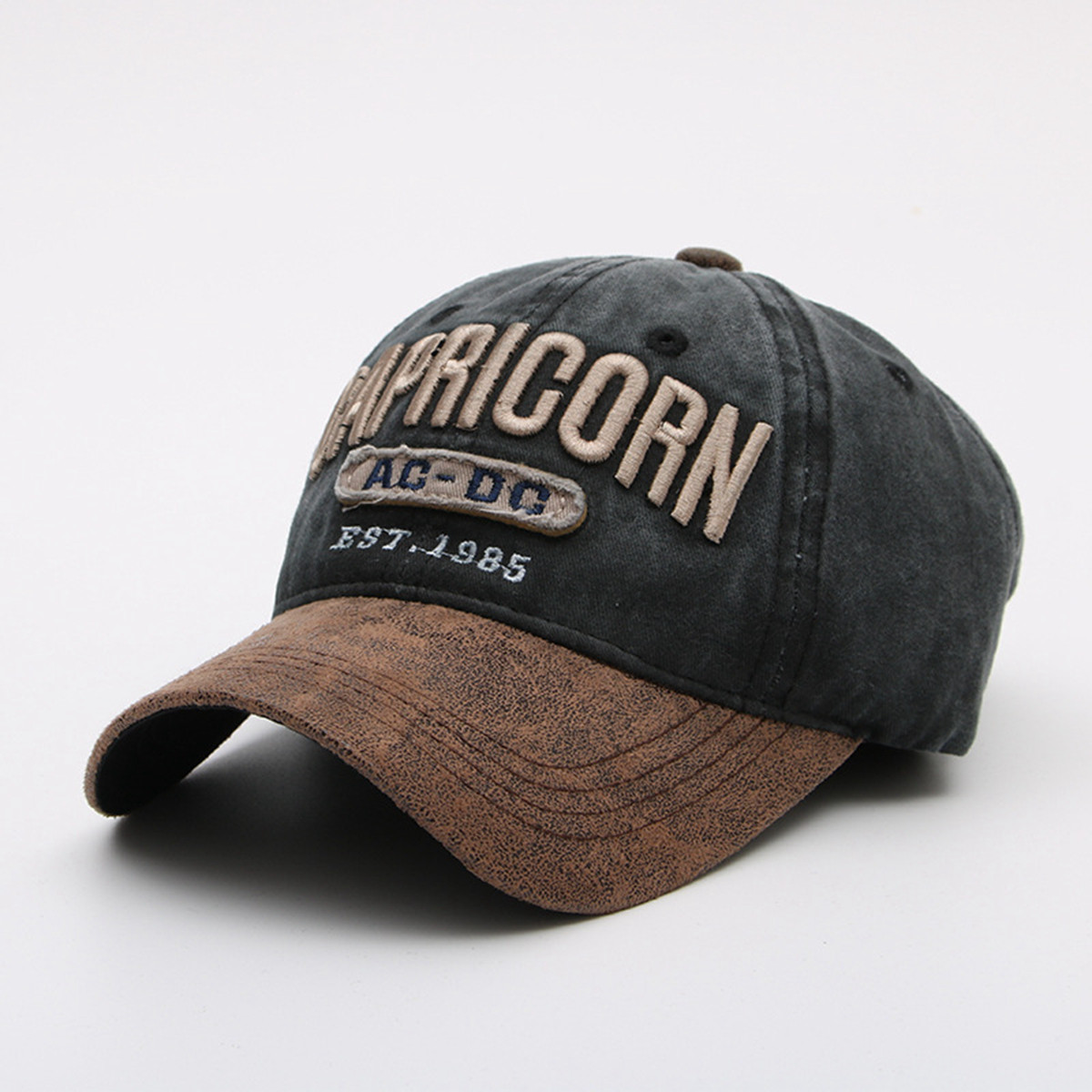 Custom Two-Tone Baseball Caps Embroidered Letter Logo Unisex Casual Sporty Style 100% Cotton Fabric Sports Enthusiasts