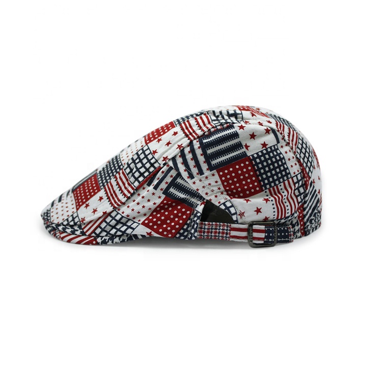 Custom Fashion Men's Classic Trendy Chceked Peaked Newsboy Cap Ivy Hats