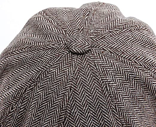 Wholesale High Quality Custom Winter Wool 8 Panel Newsboy Beret Hat Cotton Ivy Cap for Men