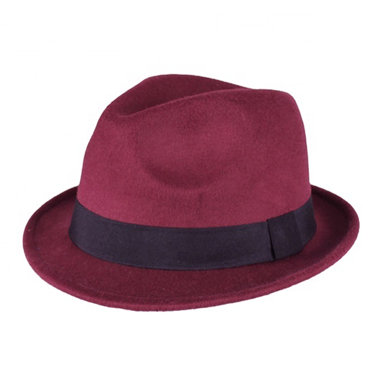 High Quality Custom Fedoral Wool Hat for  Fashion Golf Sun Visors Cap