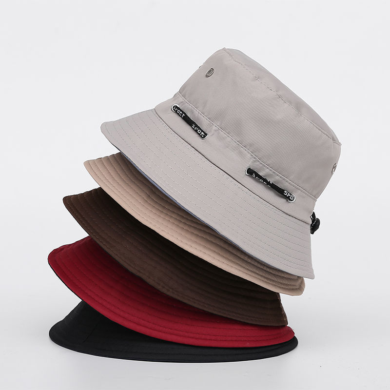 Fisherman Bucket Hat Sun Protection Dust Prevention Foldable All Seasons Outdoor Hiking Y2K Style Unisex Polyester Eyelet