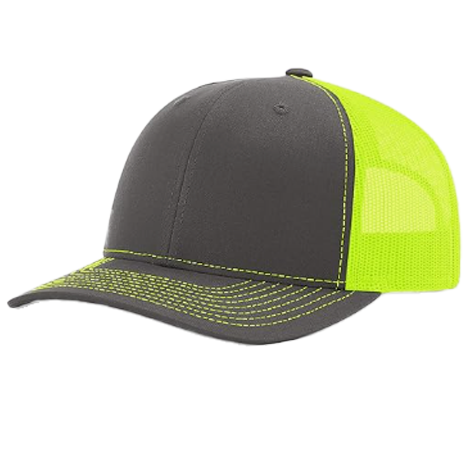 6-Panel Polyester/Cotton Adjustable Trucker Cap-Blank Outdoor Casual Hat