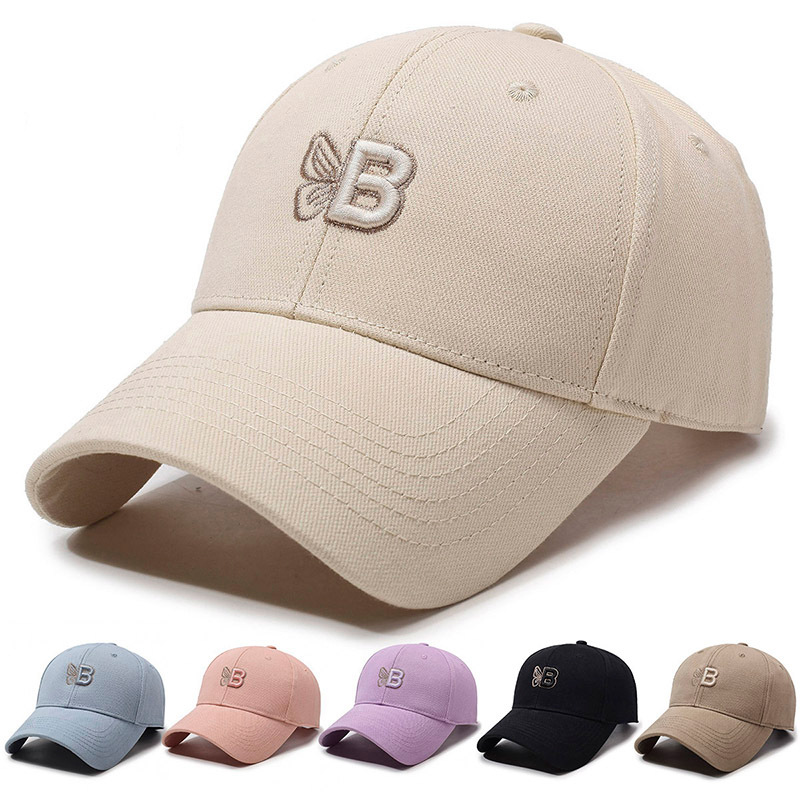 Letter B Men's and Women's Trendy Casual Embroidered Spring-Summer Four Seasons Baseball Cap