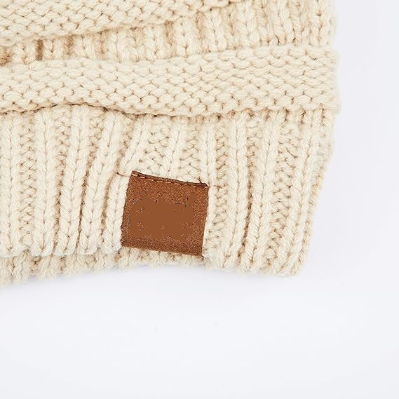 Custom Thick Soft Warm Chunky Acrylic Winter Hat Exclusives Cable Knit Beanies Customizable Character Dot Fruit Patterns