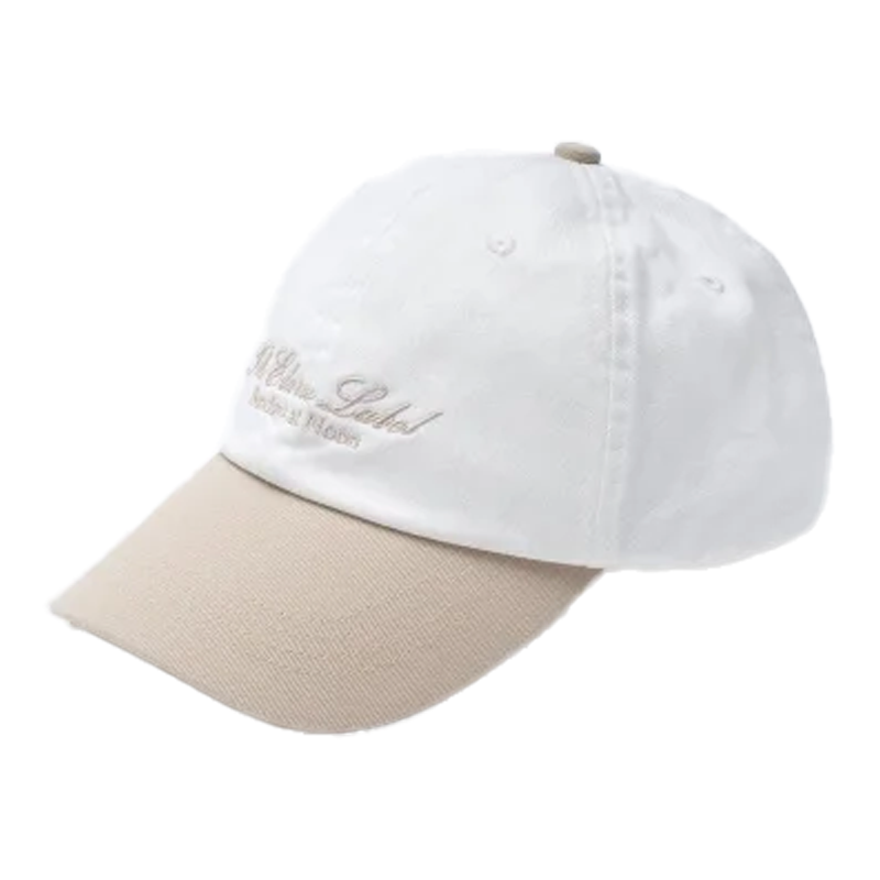 2026 New High-Quality Embroidered Dual-Tone Light-Colored Logo Soft Adjustable 6-Panel Unstructured Baseball Cap