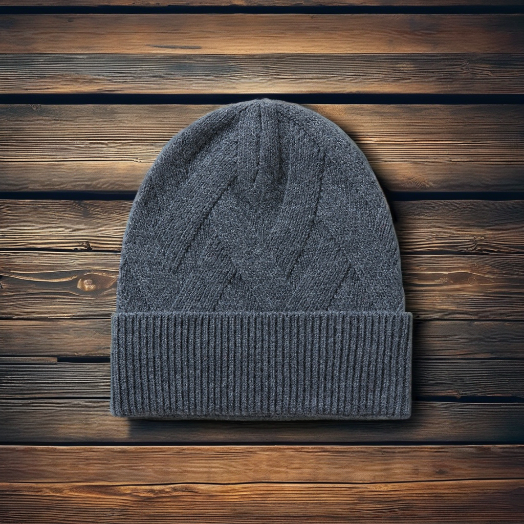 Wholesale Good Quality 100% Wool Winter Soft Beanie Cap Warm Knitted Hat