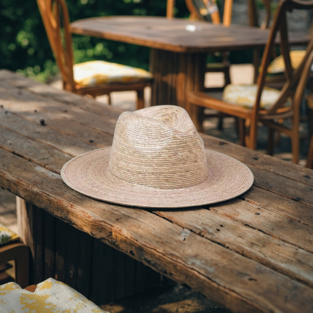 Summer Wide Brim Blank Palm Leaf Hats Straw Hats