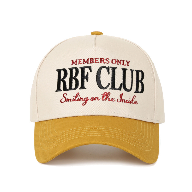 Colorful Patchwork Baseball Cap for Truck Drivers Embroidered for Men and Women Retro Style Hat