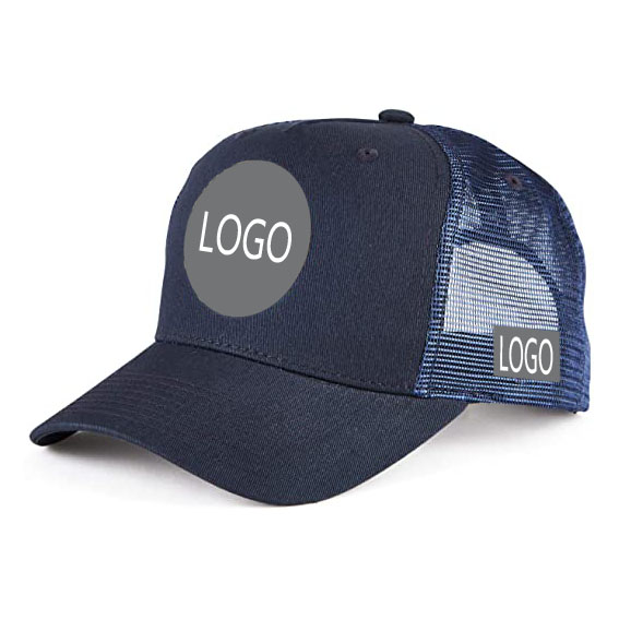 Fashionable 5-Panel Cotton Dad Caps Custom Embroidered Logo Sports Mesh Trucker Hats for Cycling Outdoor Casual Adventures
