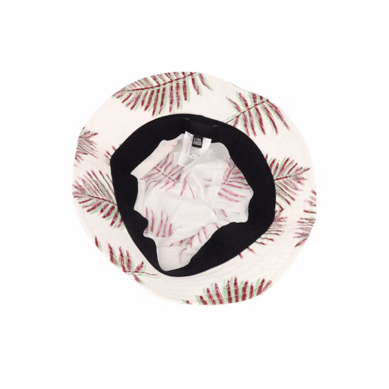 Vintage Packable Aloha Beige Cartoon Bucket Hats Custom Embroidery Logo Wide Brim UV Protection Sun Hat for Children
