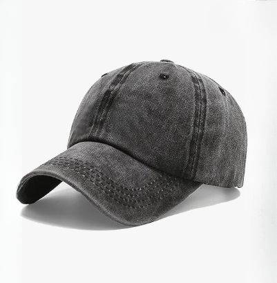 Vintage Washed Distressed Cotton Twill Baseball Cap Sporty Unstructured Low Profile Dad Hat Common Fabric for Casual Streetwear