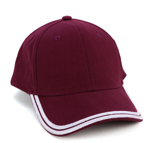 Baseball Cap with White Strap Embroidery Top Selling for Unisex Adjustable Cotton Hat Custom Logo for Outdoor Travel Daily Wear