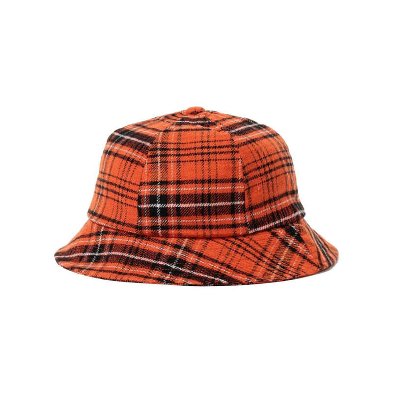 2026 Spring Festival High-Quality Cotton Bell-Shaped Checkered Casual Minimalist Bucket Hat