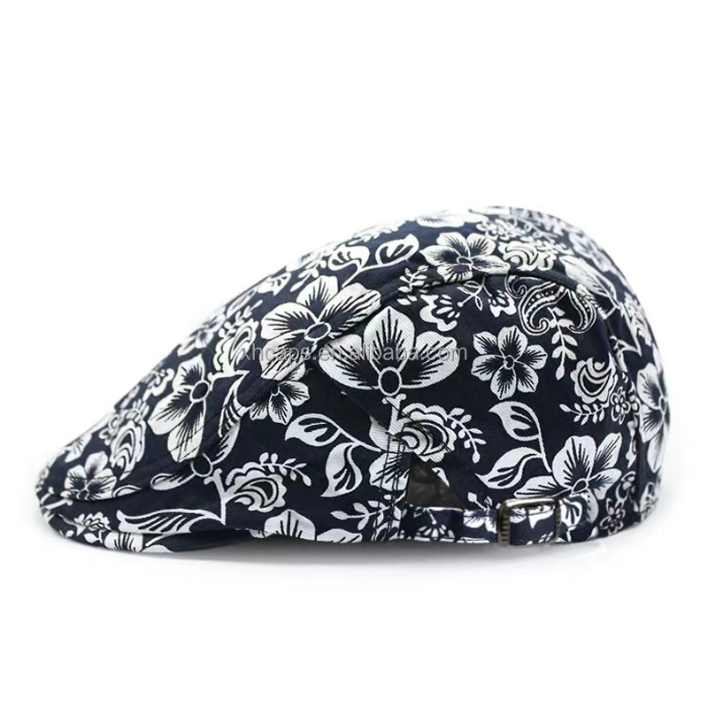 Custom Fashion Men's Classic Trendy Chceked Peaked Newsboy Cap Ivy Hats