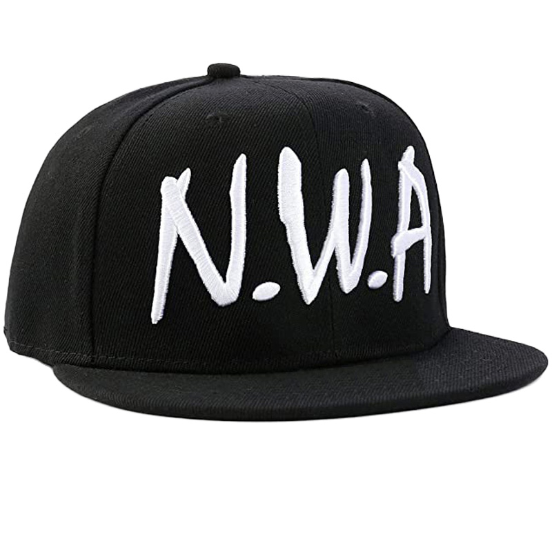 Customizable 3D Embroidery Logo Snapback Hat Hip Hop Style Cotton Cap with Character Pattern for Party Outdoors