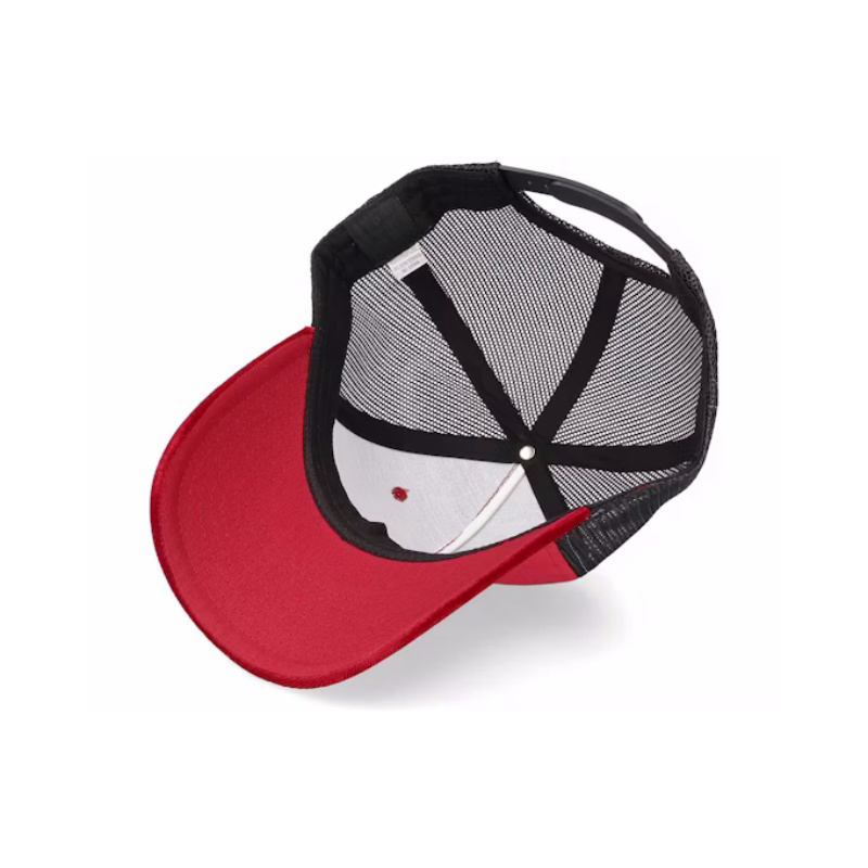 Velvet Red Black a Frame Trucker Mesh Vintage 5 Panel 112 Trucker Hat Fully Customizable Sport Hat Unisex